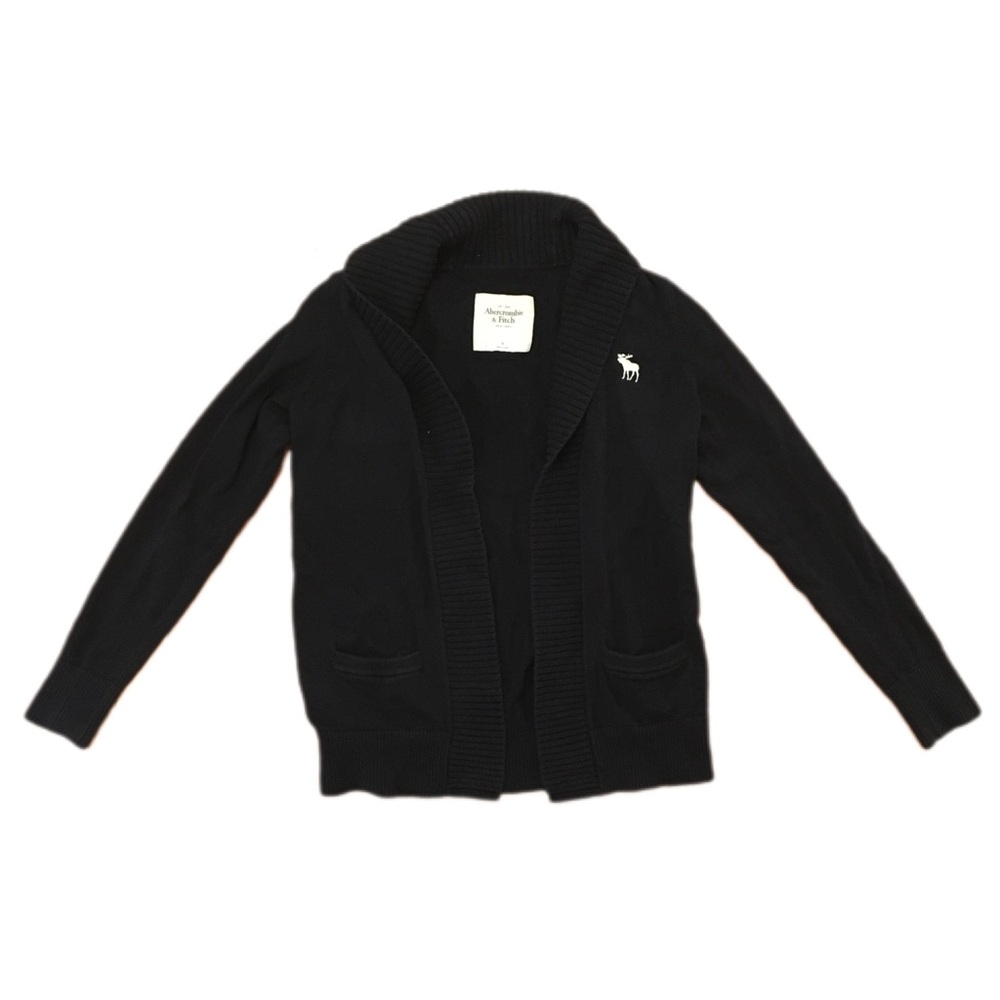 Abercrombie & Fitch Black Cardigan Sweater